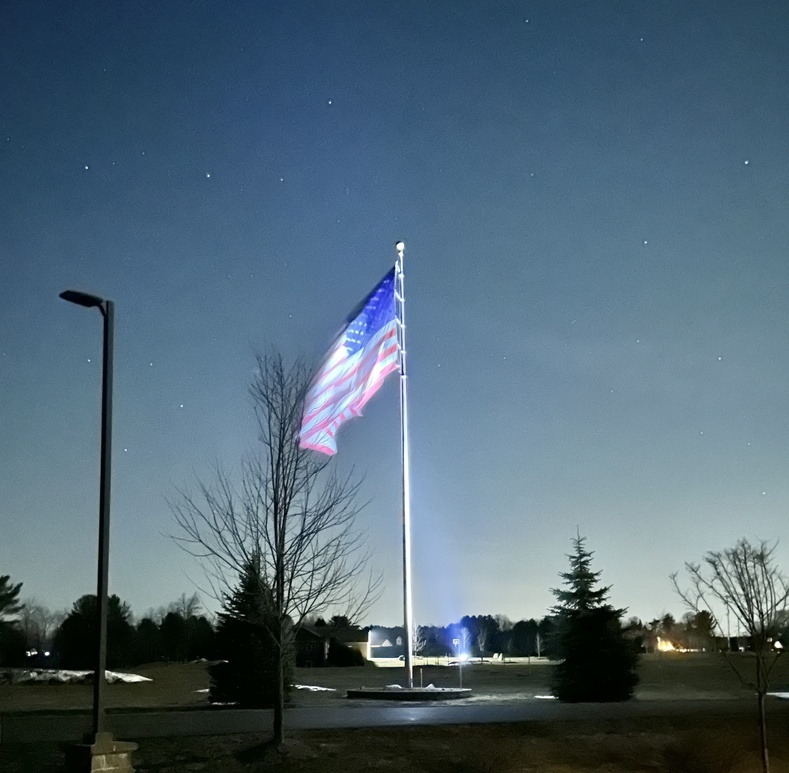 Flag pole at Culver Meadows